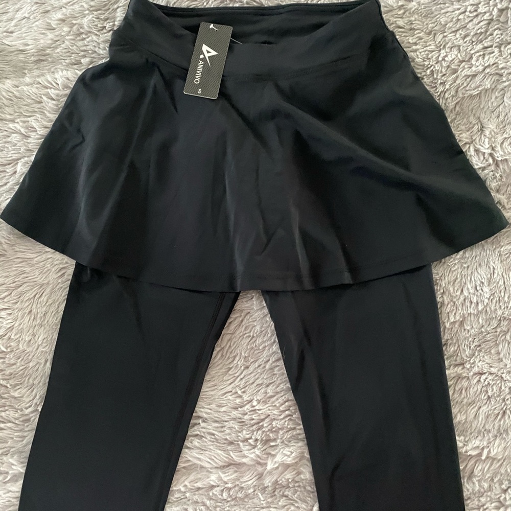 Anivivo running leggings with skirt attached